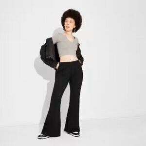 ModCloth All Aboard For Corduroy Flare-Leg Pants